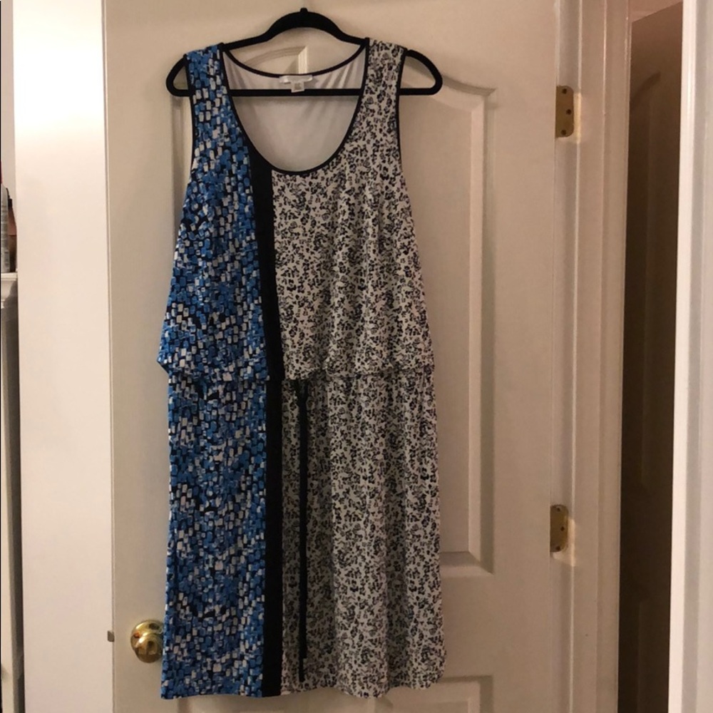 Blue and Black London Times Dress